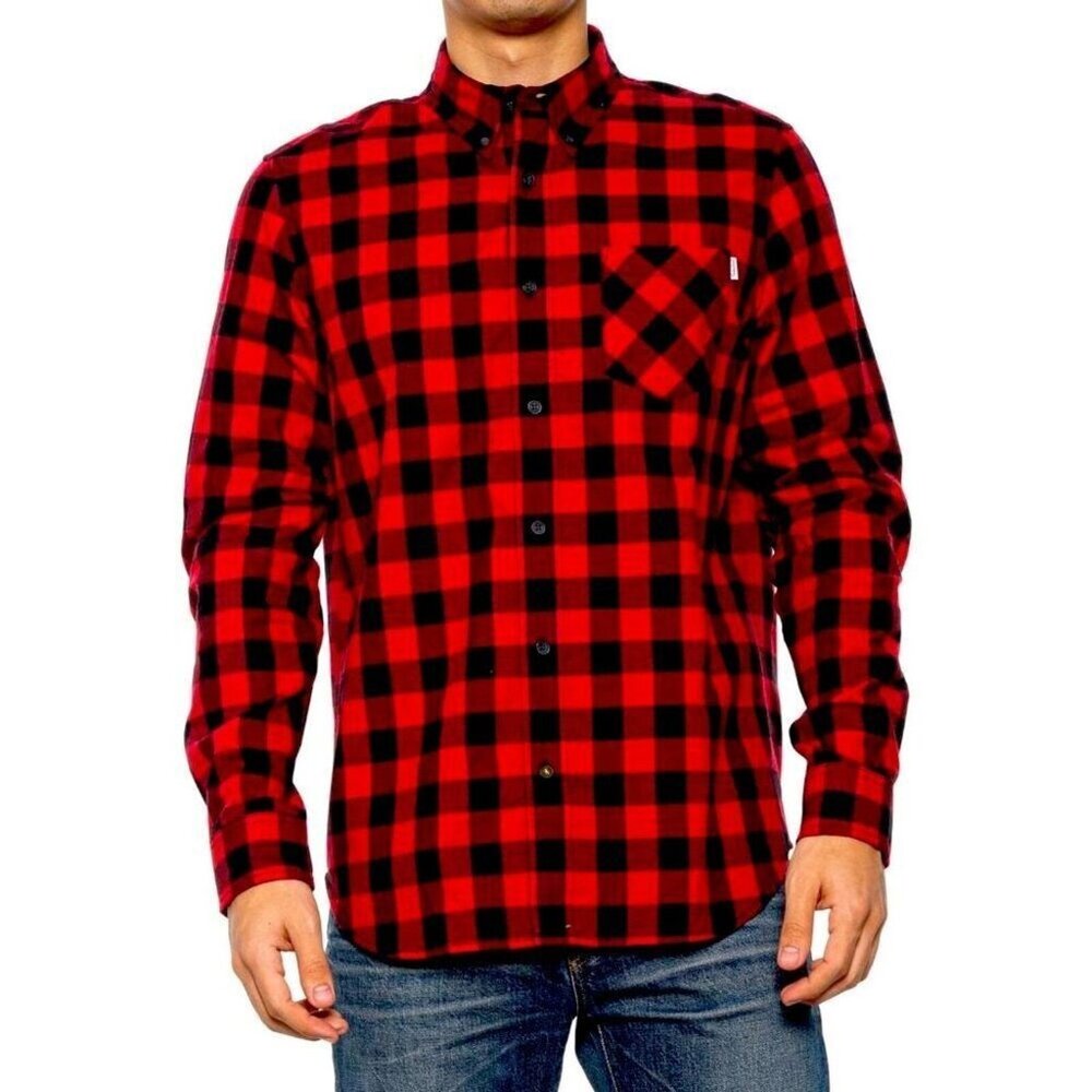 Timberland Flannel Shirt Men's Large Red Buffalo Plaid [New With Tags]